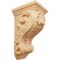 Ekena Millwork 3 1/2"W x 4"D x 7"H Small Shell Corbel, Red Oak CORW03X04X07SHRO - alternate 1